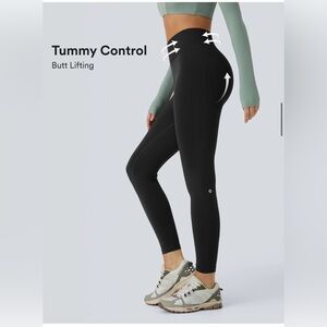 High-Waist Black Tummy Control Leggings